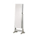 Transitional White Cheval Mirror and Jewelry Armoire image