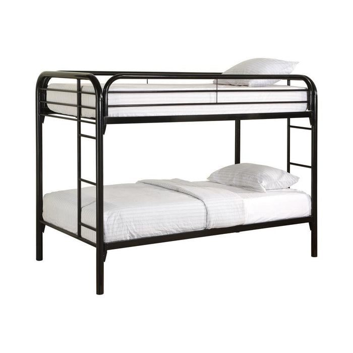 G2256 Contemporary Twin Black Metal Bunk Bed