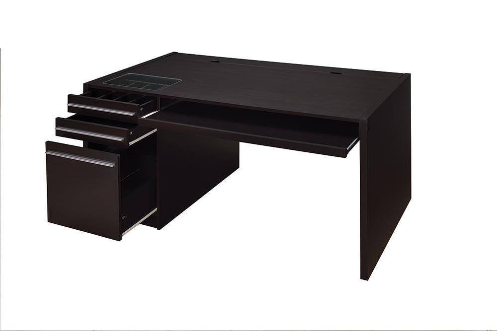 G800982 Contemporary Cappuccino Connect It Computer Desk