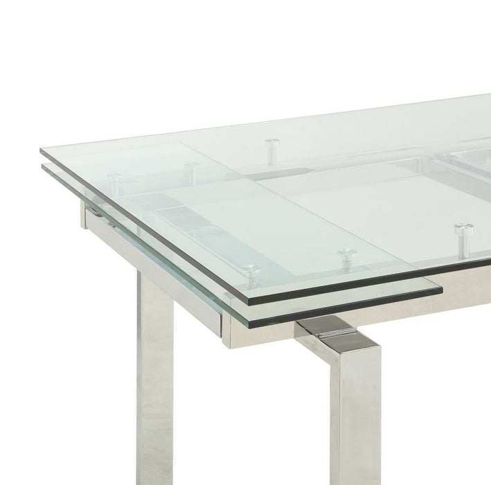 G106281 Contemporary Wexford Chrome Dining Table