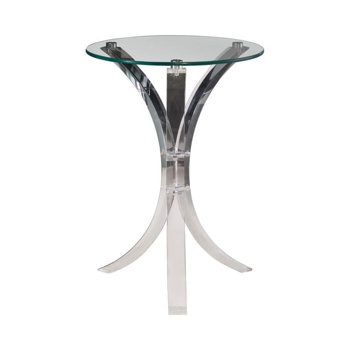 G900490 Contemporary Clear Accent Table