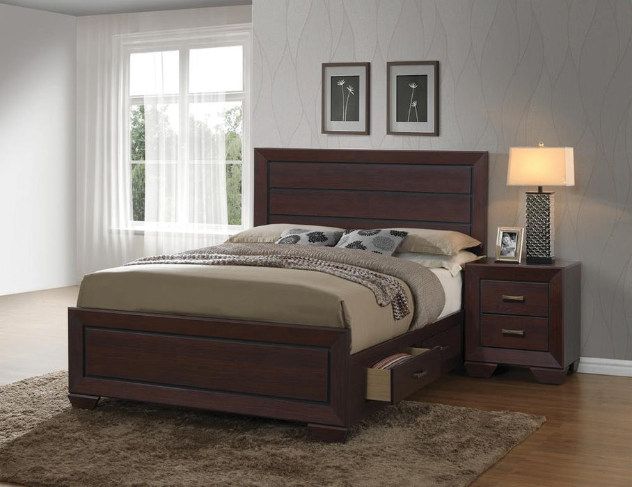 G204393 Fenbrook Transitional Dark Cocoa California King Bed