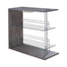 G100156 Two Shelf Contemporary Weathered Grey Bar Table image