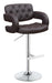 G102556 Contemporary Brown and Chrome Bar Stool image