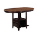 Lavon Transitional Light Oak and Espresso Counter Height Table image