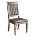 Bling Game Hollywood Glam Metallic Platinum Side Chair image