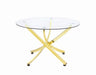 Chanel Modern Brass Dining Table image