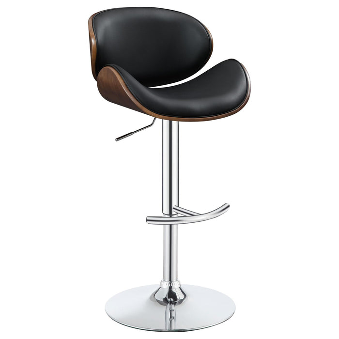 G130504 Contemporary Black Adjustable Height Bar Stool image