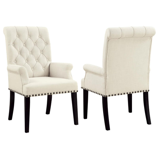 Parkins Cream Upholstered Dining Arm Chair image