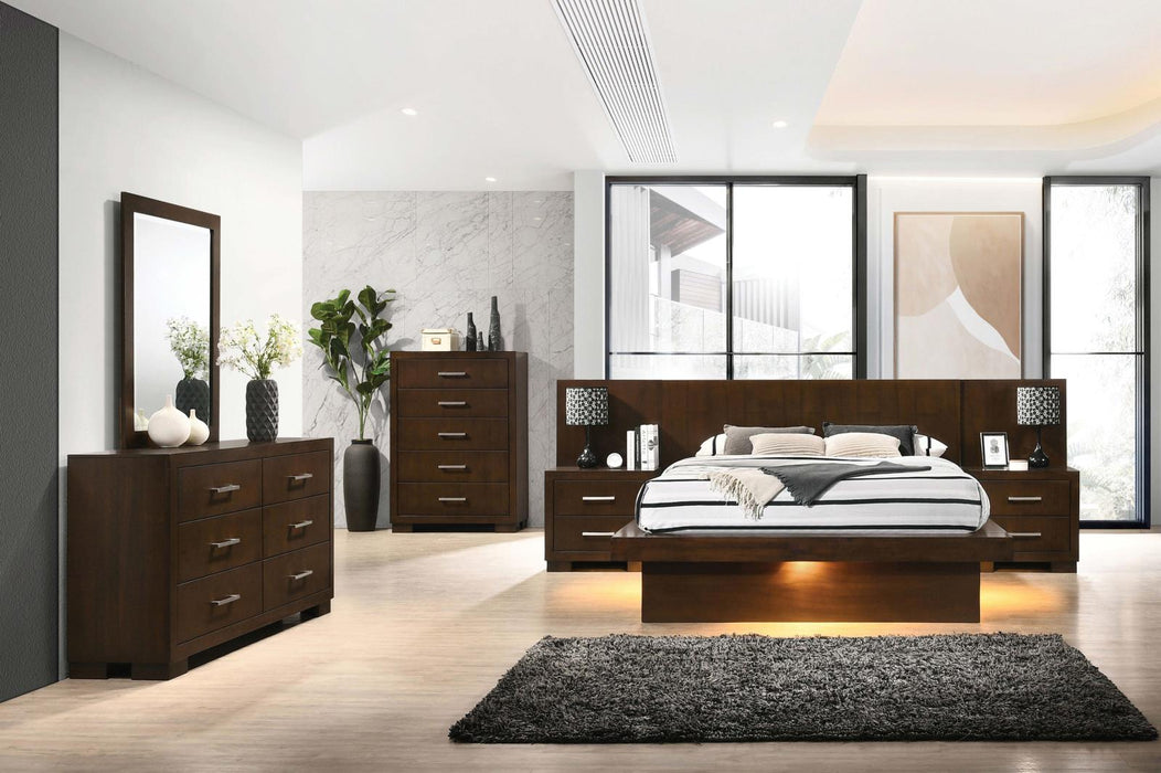 Jessica Dark Cappuccino Queen Five Piece Bedroom Set image