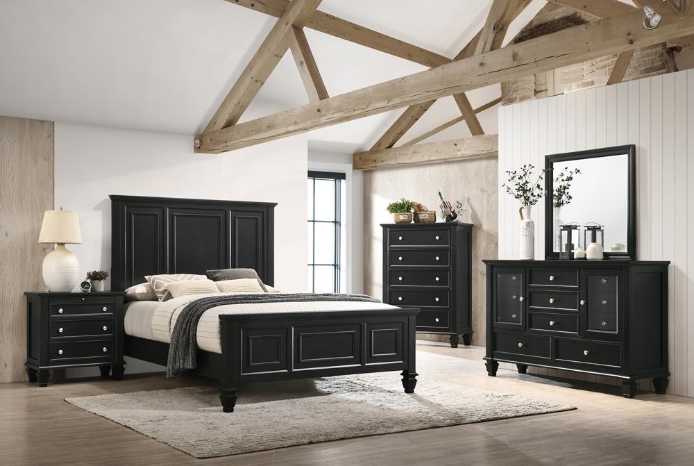 G201321KW S4 Sandy Beach Black California King Four Piece Bedroom Set image