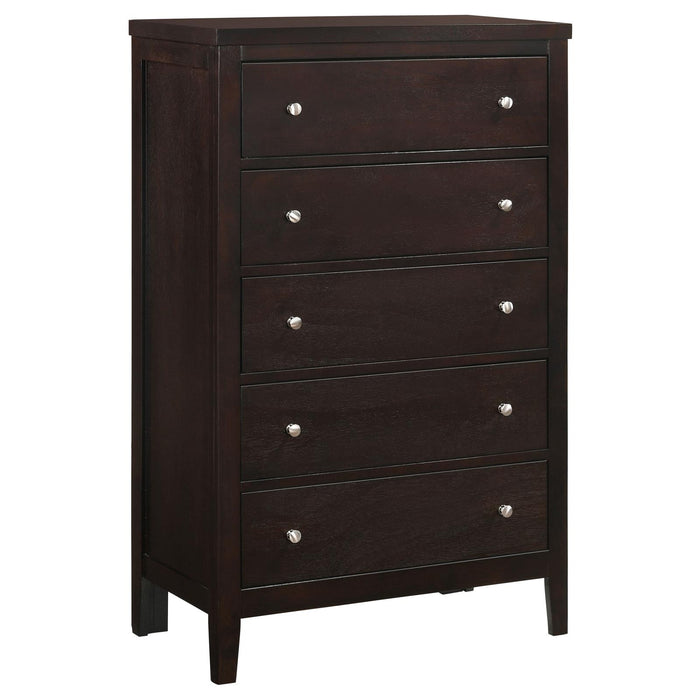 Carlton Cappuccino Five Drawer Chest image