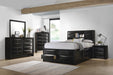 Briana Transitional Black Eastern King Five Piece Bedroom Set image