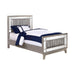 Leighton Contemporary Metallic Twin Bed image