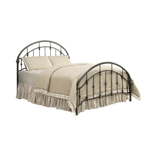 Maywood Transitional Black Metal Queen Bed image