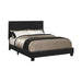Mauve Upholstered Platform Black Queen Bed image