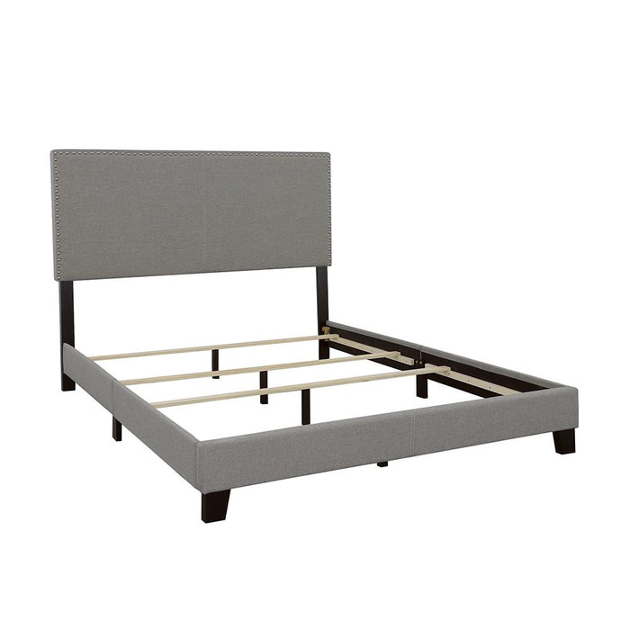 Boyd Upholstered Grey King Bed image