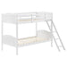 405053WHT TWIN/TWIN BUNK BED image