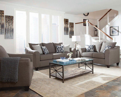 Salizar Transitional Grey Three Piece Living Room Set image