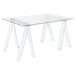 Amaturo Clear Acrylic Sawhorse Writing Desk image