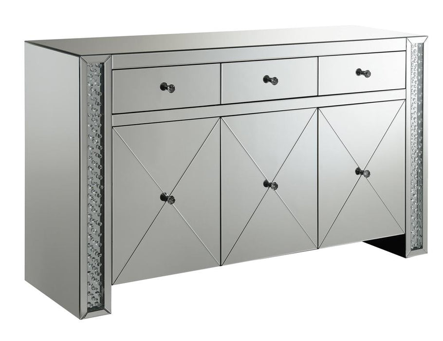 G951100 Contemporary Silver and Black Cabinet image