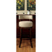 LYNSEY Dark Oak/Beige 24" Bar Stool image