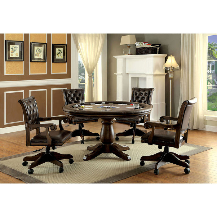 KALIA Brown, Dark Brown 5 Pc. Dining Table Set image