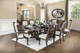 ARCADIA Rustic Natural Tone, Ivory 7 Pc. Dining Table Set (2AC+6SC) image