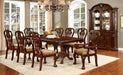 ELANA Brown Cherry 9 Pc. Dining Table Set (2AC+6SC) image