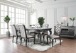 Amina Gray 7 Pc. Dining Table Set image