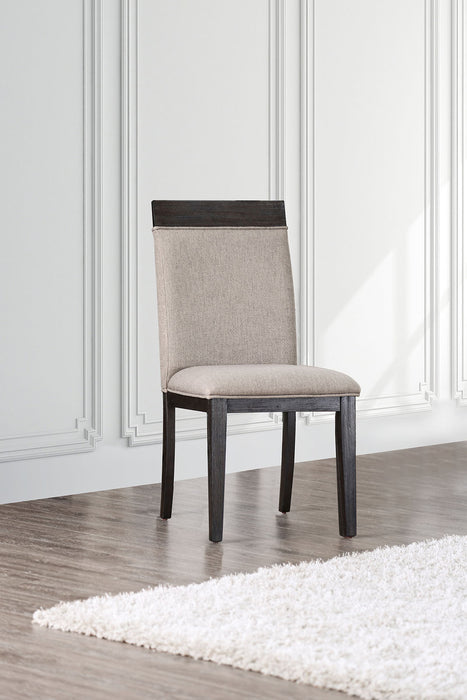 Modoc Espresso/Beige Side Chair (2/CTN) image