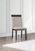 Modoc Espresso/Beige Side Chair (2/CTN) image