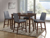 Marten Brown Cherry/Gray Counter Ht. Table image