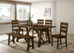 MAPLETON 6 Pc. Dining Table Set w/ Bench image