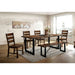 Dulce Walnut 6 Pc. Dining Table Set w/ Bench image