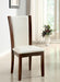 Manhattan I Dark Cherry/White Side Chair, White (2/CTN) image