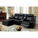 HARDY Black Sectional w/ Console, Black image