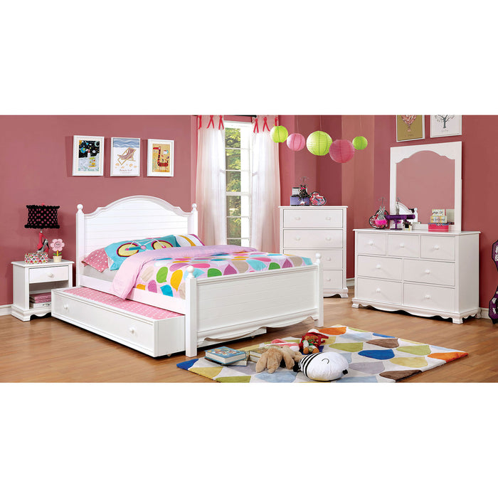 Dani White 4 Pc. Twin Bedroom Set w/ Trundle image