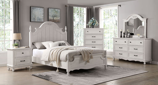GEORGETTE Twin Bed + 1NS + Dresser + Mirror image