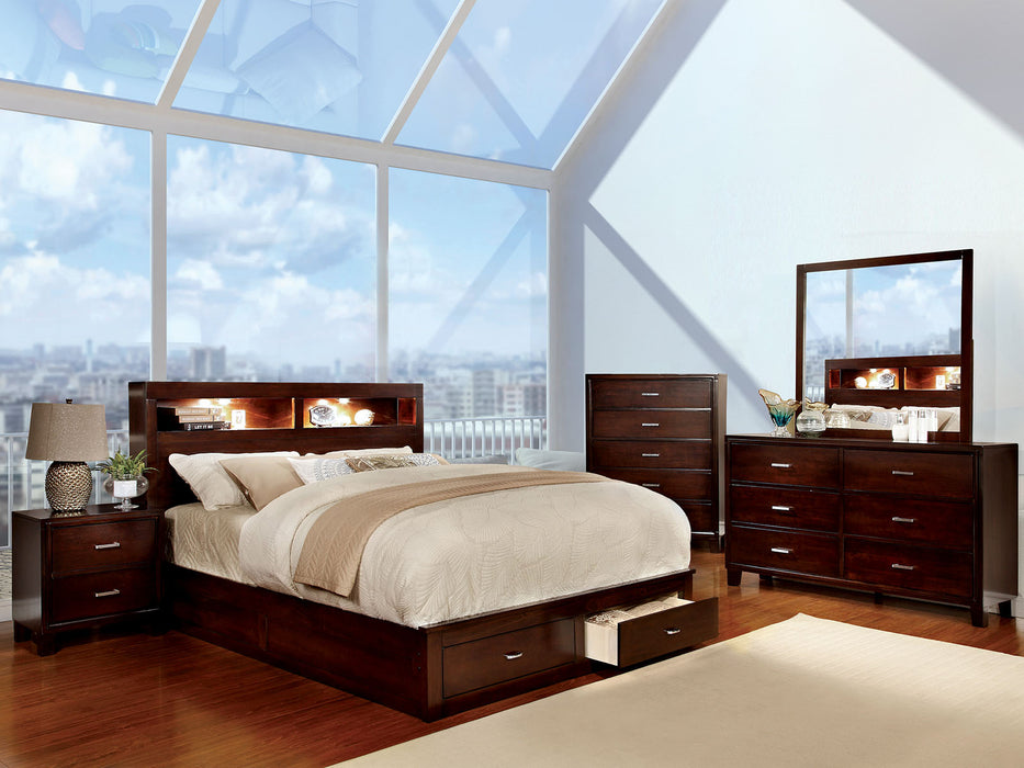 GERICO II Cal.King Bed, Brown Cherry image