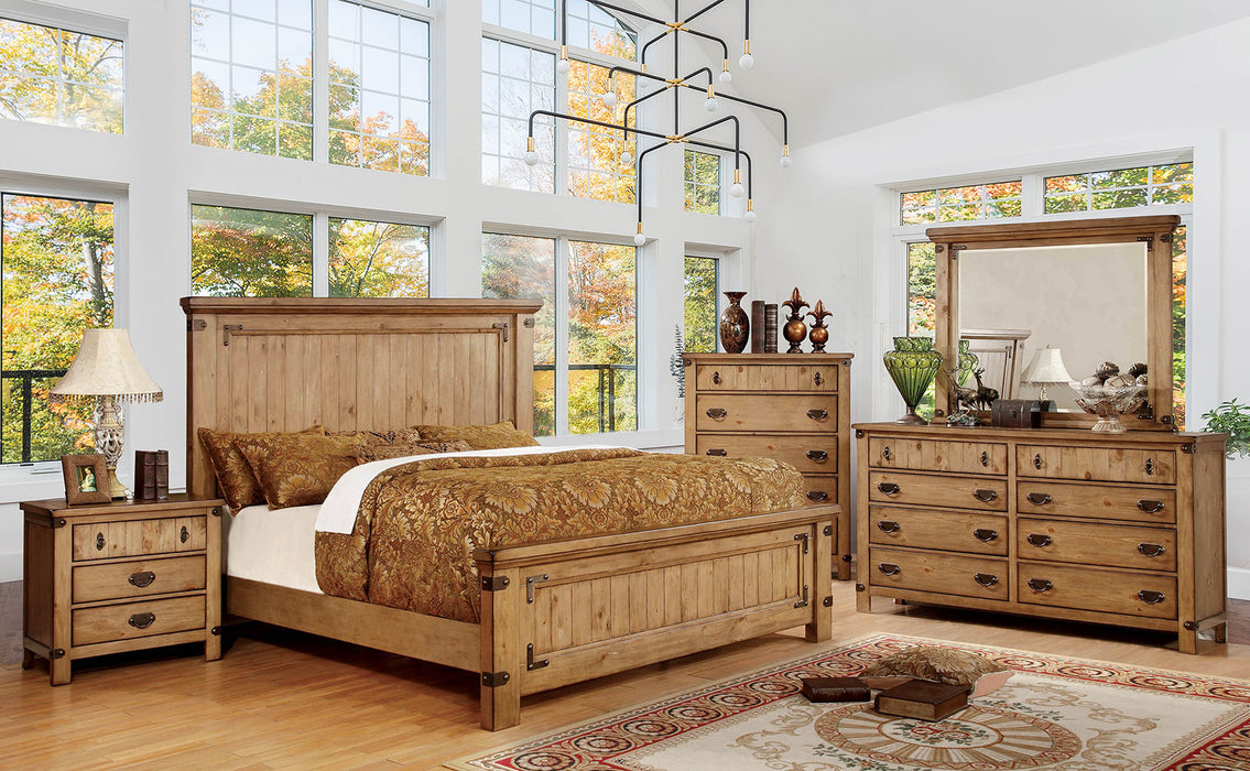 CARLSBAD Weathered Elm 5 Pc. Queen Bedroom Set w/ 2NS image