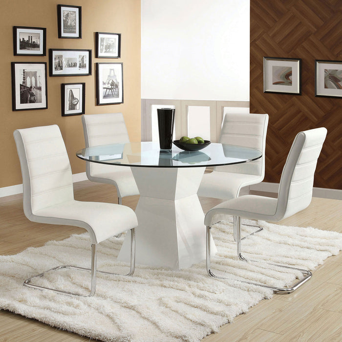 Mauna White Round Dining Table image