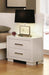 Jessica Contemporary White Nightstand image