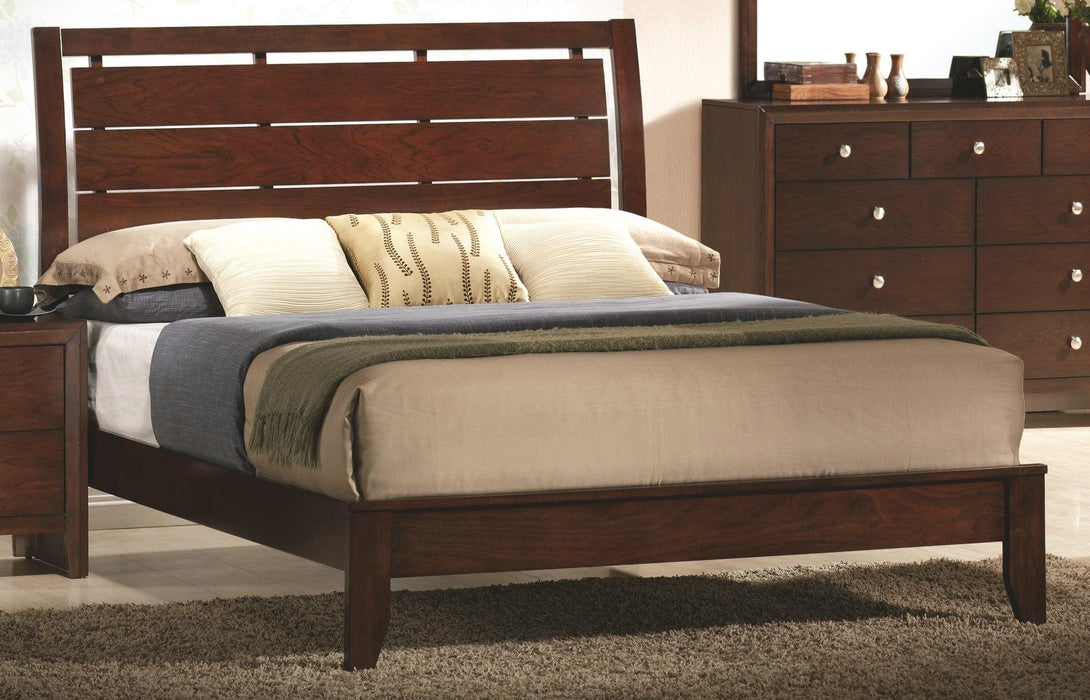 Crown Mark Furniture Evan Full Bed in Warm Brown image