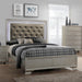 Crown Mark Lyssa Twin Upholstered Panel Bed in Embossed Crocodile Pattern image