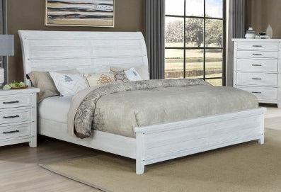 Crown Mark Maybelle Queen Sleigh Bed in White B1830-Q image
